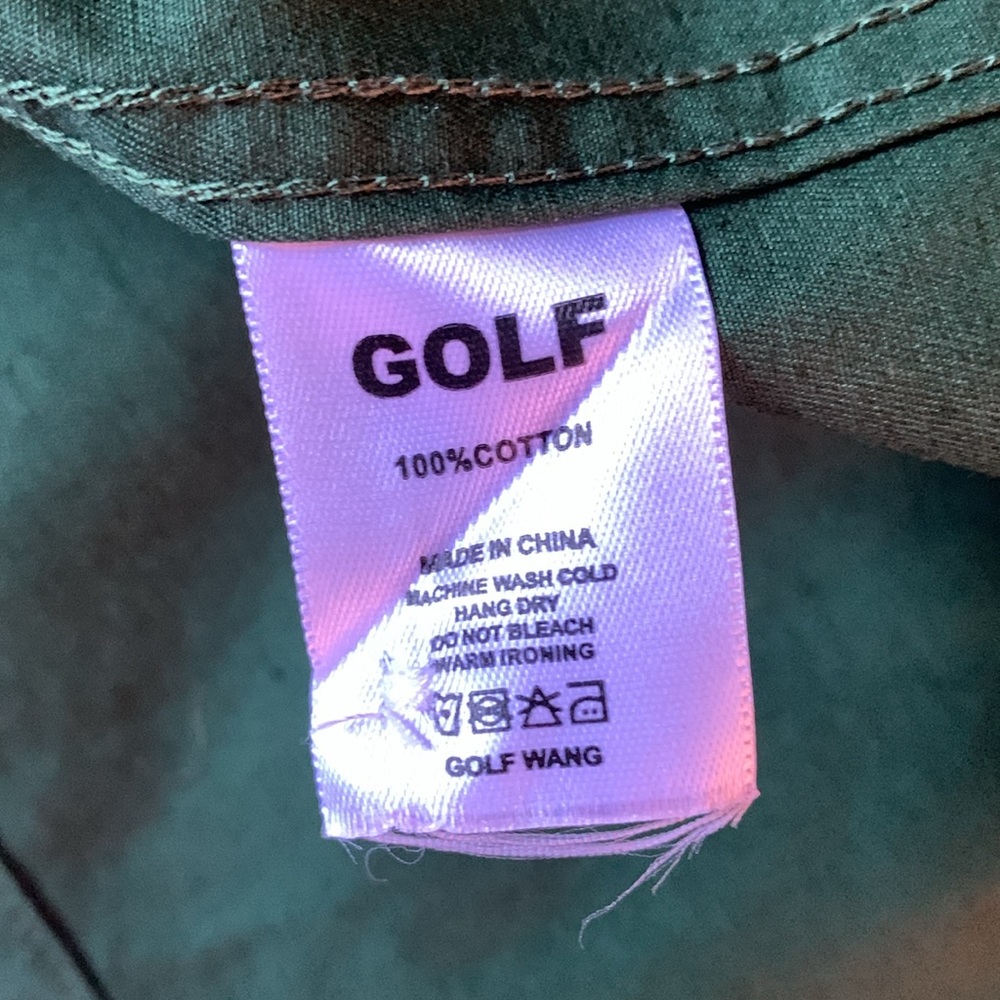 Golf Wang Green and Cream Casual Shirt - Picture 4 of 5